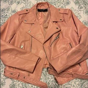 Zara basic leather jacket (Never been worn)